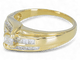 Bague 58 Bague en or 14K (585) avec diamant naturel 0,54 ct 58 Facettes AN85