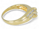 Bague 58 Bague en or 14K (585) avec diamant naturel 0,54 ct 58 Facettes AN85