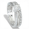 Bague 53 Bague en or blanc 585 - 0,75 ct diamants 58 Facettes AY47