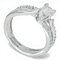 Bague 53 Bague en or blanc 585 - 0,75 ct diamants 58 Facettes AY47