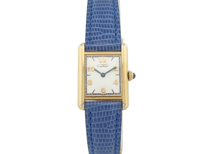 Montre Cartier Must Tank - Montre quartz femme 28 mm en vermeil 58 Facettes 274177