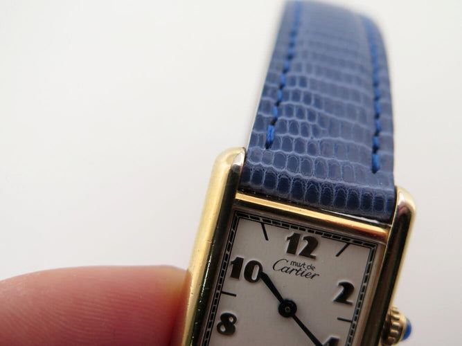 Montre Cartier Must Tank - Montre quartz femme 28 mm en vermeil 58 Facettes 274177