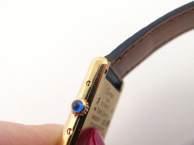 Montre Cartier Must Tank - Montre quartz femme 28 mm en vermeil 58 Facettes 274177