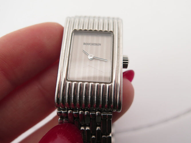 Montre Boucheron Reflet Small - Montre quartz femme en acier 29,5 mm 58 Facettes 274174