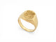 Bague 44 Chevalière armoiries - Bague petit doigt en or jaune 18k 58 Facettes 274167