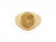 Bague 44 Chevalière armoiries - Bague petit doigt en or jaune 18k 58 Facettes 274167