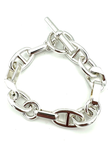 Bracelet Hermès Aléa - Bracelet petit modèle en argent 925 58 Facettes HERMES BRA