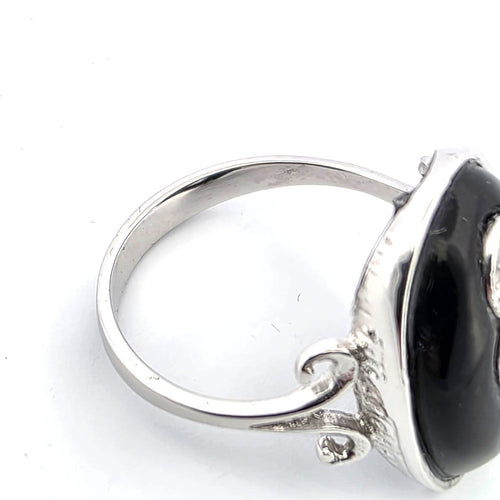 Bague 51 Bague Art déco en or blanc 18 ct avec trois diamants old mine 58 Facettes 102/26 E ORO