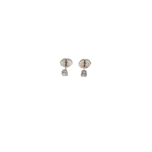 Boucles d'oreilles Boucles d’oreilles en or blanc 18 carats avec diamants 58 Facettes bague #5007