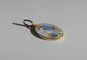 Pendentif Médaille pendentif - Porcelaine peinte en or jaune 18 carats 58 Facettes Medaille