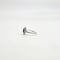 Bague 53 Bague marguerite en or blanc 18 carats, saphir et diamants 58 Facettes Bague #4335