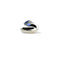 Bague 47 Bague moderne saphir taille poire en or gris 18K et diamants 58 Facettes