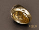 Bague Bague boule en or jaune, platine et diamants 58 Facettes A9645