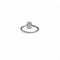 Bague 49 Bague solitaire - Or gris 18K et diamants taille ovale 58 Facettes REF2537-304CF