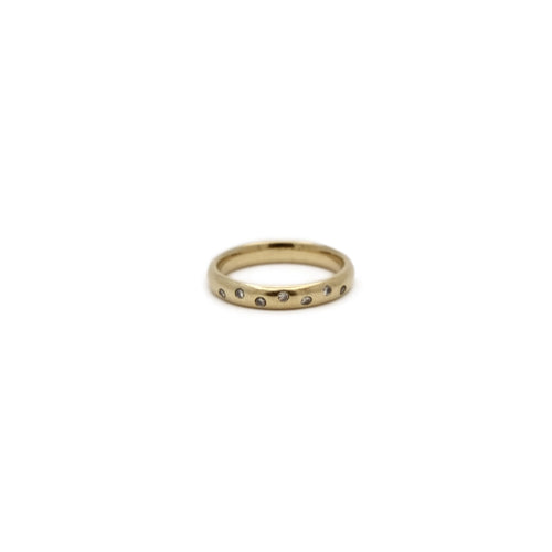 Bague 52.5 Alliance ronde - Bague sertie de diamants taille brillant 58 Facettes REF24068-231
