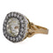 Bague 55 Bague victorienne - Or jaune 18 carats et argent avec diamants taille ancienne 58 Facettes AN604 (000419)