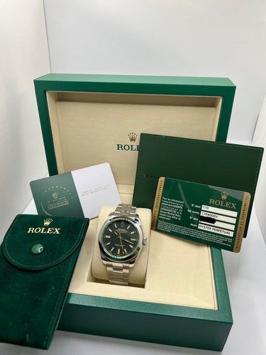Montre Rolex Milgauss - Montre automatique en acier 40 mm, réf. 116400GV 58 Facettes 1811