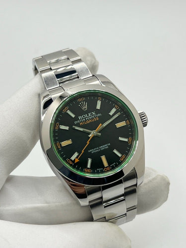 Montre Rolex Milgauss - Montre automatique en acier 40 mm, réf. 116400GV 58 Facettes 1811