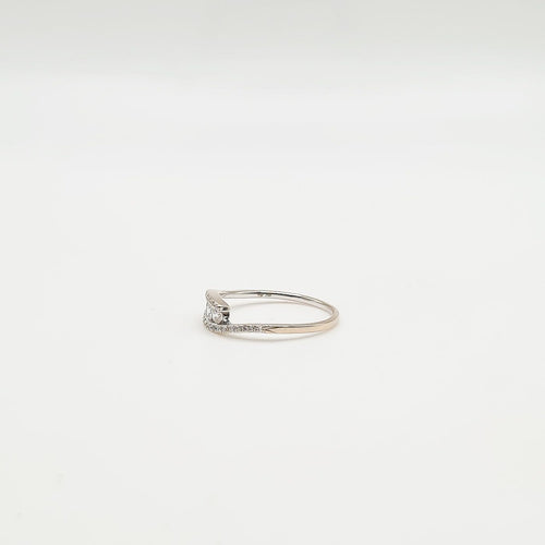 Bague 48 Bague - Diamants en or blanc 18 carats 58 Facettes Bague #5006