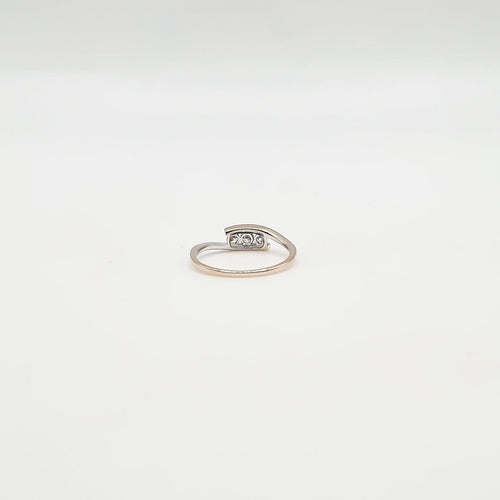 Bague 48 Bague - Diamants en or blanc 18 carats 58 Facettes Bague #5006