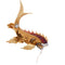 Broche Spilla vintage poisson stylisé en or jaune 18 carats, émail et diamants 58 Facettes SP43 '(06329)