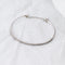 Bracelet Bracelet jonc ovale ouvrant en or blanc 18 carats et diamants 58 Facettes JB20212