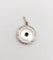 Pendentif Pendentif cible Art déco en or 18k, platine, nacre et saphir synthétique 58 Facettes A06911