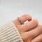 Bague 49 Alliance - Bague en or blanc 18 carats sertie de diamants 58 Facettes Bague tour complet