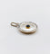 Pendentif Pendentif cible Art déco en or 18k et platine, nacre et saphir 58 Facettes A06912