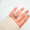 Bague 52 Bague en or jaune 18 carats avec diamants et rubis 58 Facettes Bague  #4952