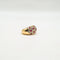 Bague 52 Bague en or jaune 18 carats avec diamants et rubis 58 Facettes Bague  #4952