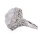 Bague 50 Bague ancienne - Motif floral en platine 950, diamants et cristal de roche 58 Facettes AN594 - P16 (0389)