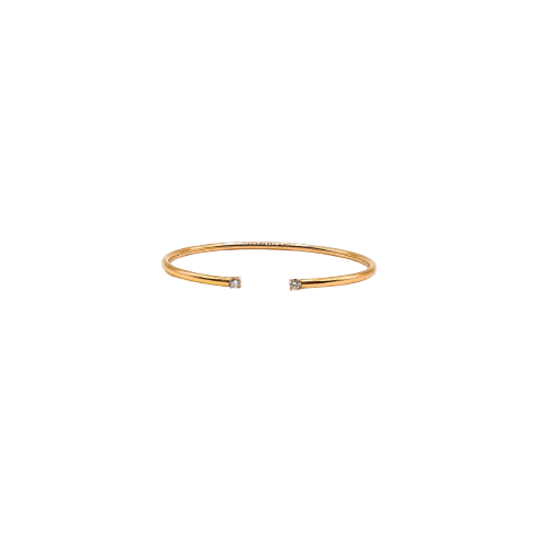 Bracelet Bracelet jonc - or rose 18 carats et diamants 58 Facettes Jonc #5003