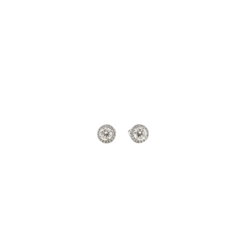 Boucles d'oreilles Boucles d’oreilles en or blanc 18 carats et diamants 58 Facettes BO #4996