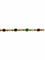 Bracelet Bracelet en or jaune 18K avec diamants, émeraudes, rubis et saphirs 58 Facettes 1823