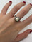 Bague 55 Bague en or blanc 18K avec perle naturelle et diamants 0,90 ct 58 Facettes 1777