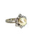 Bague 55 Bague en or blanc 18K avec perle naturelle et diamants 0,90 ct 58 Facettes 1777