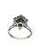 Bague 55 Bague en or blanc 18K avec perle naturelle et diamants 0,90 ct 58 Facettes 1777