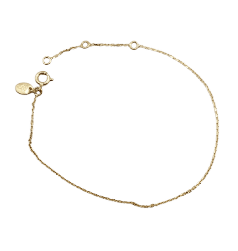Bracelet Bracelet gourmette fin vintage en or jaune 18 k 58 Facettes A06966