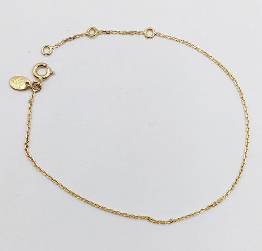Bracelet Bracelet gourmette fin vintage en or jaune 18 k 58 Facettes A06966