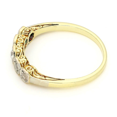 Bague 54 Bague rivière - Bague en or jaune 14k et diamants 58 Facettes 579257D5ACD646088E9B83FF81C085ED
