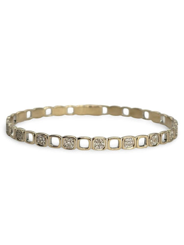 Bracelet Dinh Van Impression - Bracelet en or blanc 18K et diamants 2,50 ct 58 Facettes 1820