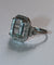Bague 61 Bague Art déco en or blanc, aigue-marine et diamants 58 Facettes 610