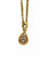 Collier Chopard Happy Diamond - Collier poire en or jaune 18K et diamant 58 Facettes 1800