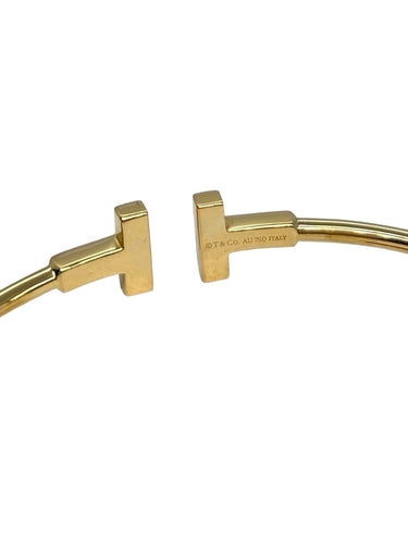 Bracelet Tiffany & Co Tiffany T Wire - Bracelet en or jaune 18K 58 Facettes 1817