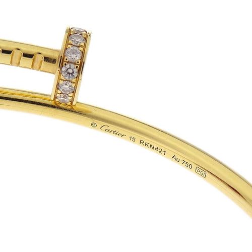 Bracelet Cartier Juste un Clou - Bracelet en or jaune et diamants 58 Facettes m3g6qbsp29