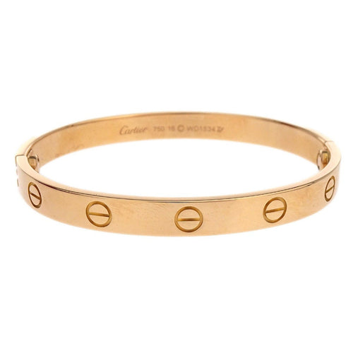 Bracelet Cartier Love - Bracelet en or rose 18K 58 Facettes l82bhsj29j