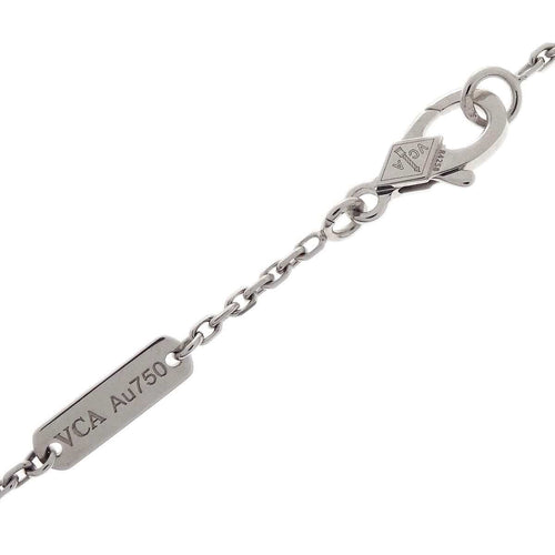 Pendentif Van Cleef & Arpels Vintage Alhambra - Pendentif en or blanc et diamant 58 Facettes r0txn0zfte