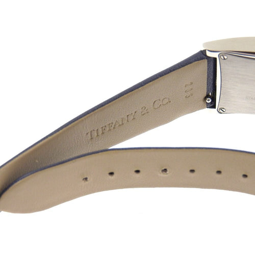 Montre Tiffany & Co. - Montre East West à quartz en acier inoxydable et cuir 58 Facettes uqmxro