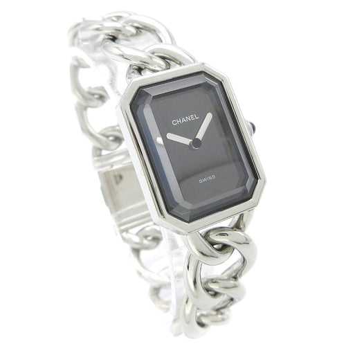 Montre Chanel Première - Montre chaîne quartz en acier inoxydable 58 Facettes w494wp